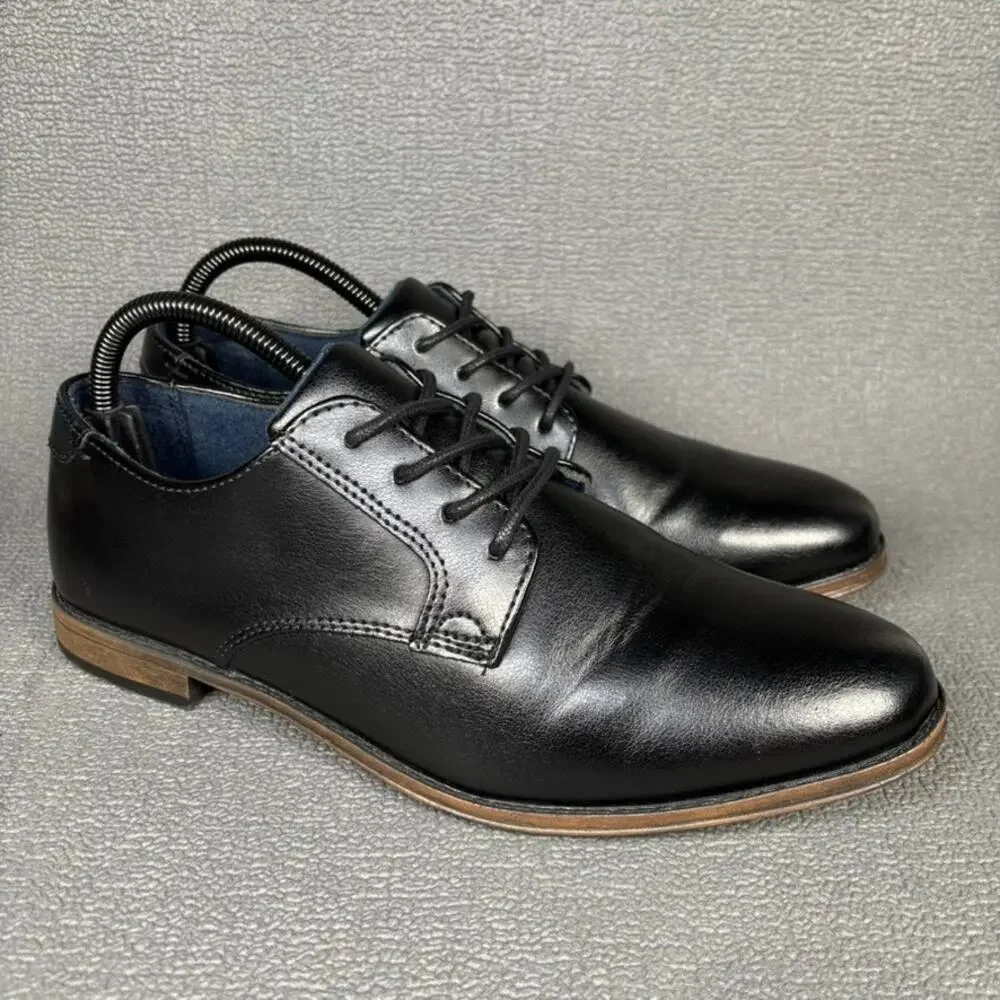 MIX N0 6 Buckley 8726036 Size 7M Kids Boys Black Oxford Casual Dress Shoes